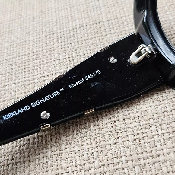 Kirkland Signature Women Glasses/Sunglasses Frame Muscat Black Eyeglasses Italy - Picture 9 of 11